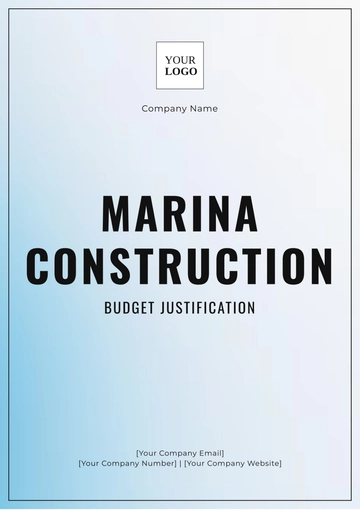 Free Marina Construction Budget Justification Template to Edit Online