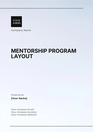 Free Mentorship Program Layout Template to Edit Online