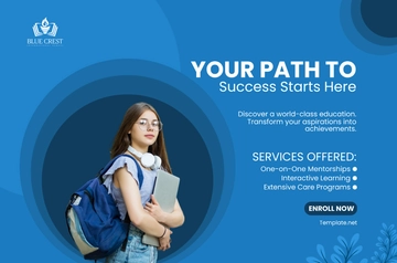 Free School Service Banner Template to Edit Online