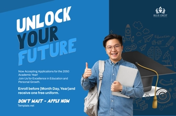 Free School Promotion Banner Template to Edit Online
