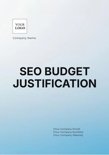 Free SEO Budget Justification Template to Edit Online