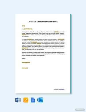 Assistant City Planner Cover Letter
