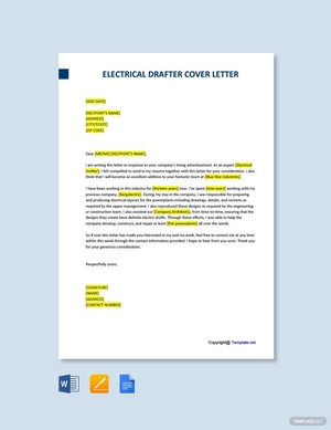 Electrical Drafter Cover Letter