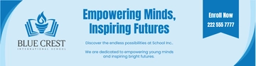 Free School Web Banner Template to Edit Online