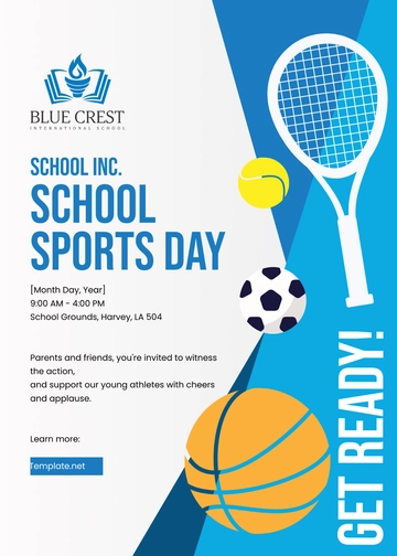 Free School Sports Day Invitation Template to Edit Online