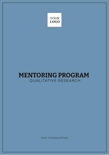 Free Mentoring Program Qualitative Research Template to Edit Online