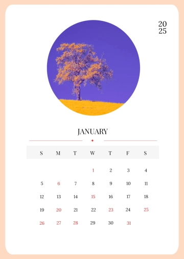 Free School Yearly Calendar Template to Edit Online