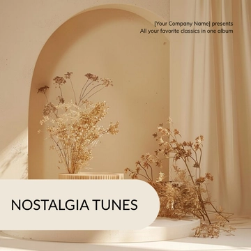 Free Modern Minimalist Album Cover Template to Edit Online