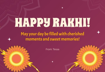 Free Rakhi Template to Edit Online