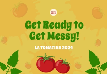 Free Tomato Throwing Festival Template to Edit Online
