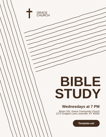 Free Bible Study Flyer Template to Edit Online