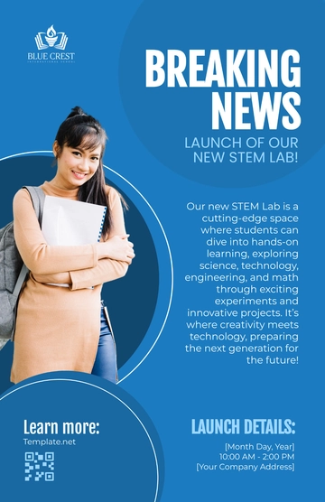 Free School Announcement Poster Template to Edit Online