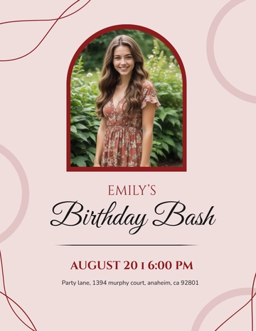 Free Birthday Layout Flyer Template to Edit Online