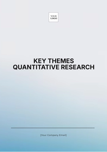 Free Key Themes Quantitative Research Template to Edit Online