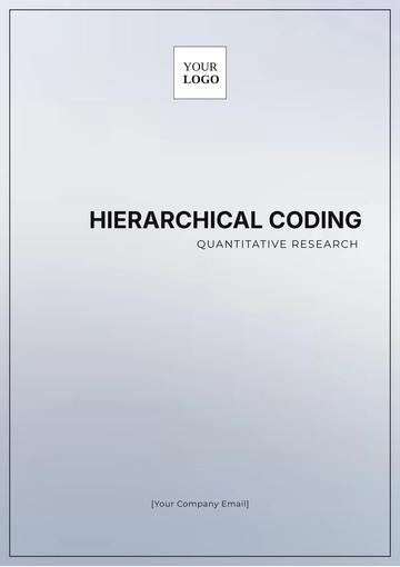 Free Hierarchical Coding Quantitative Research Template to Edit Online