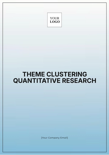Free Theme Clustering Quantitative Research Template to Edit Online