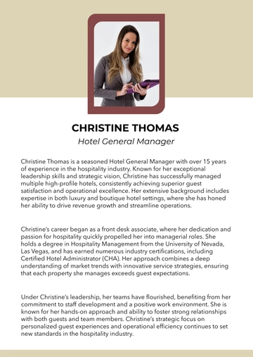 Free Manager Professional Bio Background Template to Edit Online Free Manager Professional Bio Background Template to Edit Online