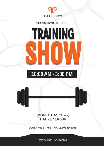 Free Gym Training Show Invitation Template to Edit Online | Template.net