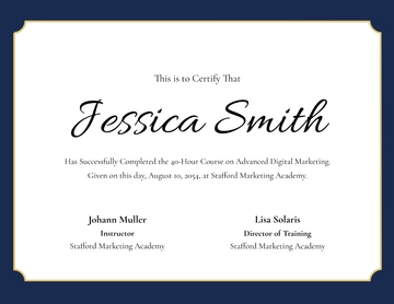 Free Course Completion Certificate Template to Edit Online