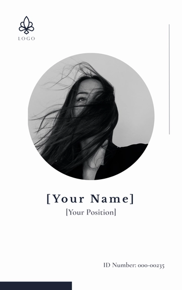 Free High End ID Card Template to Edit Online