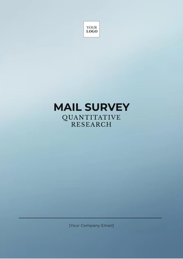 Free Mail Survey Quantitative Research Template to Edit Online