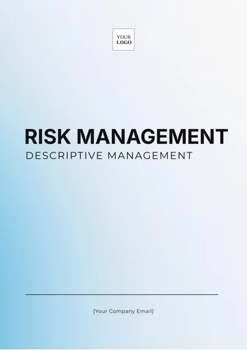 Free Risk Management Descriptive Research Template to Edit Online