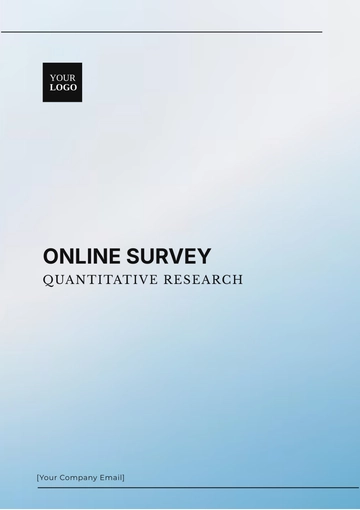 Free Online Survey Quantitative Research Template to Edit Online