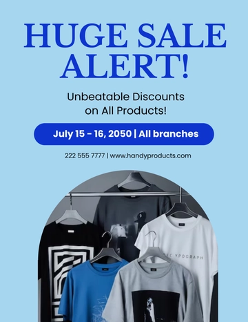 Free Sale Flyer Design Template to Edit Online