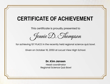 Free Award Certificate Template to Edit Online