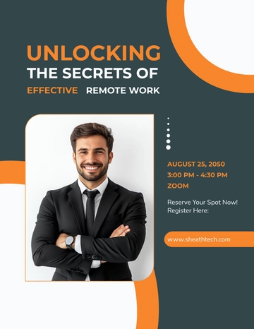 Free Webinar Flyer Template to Edit Online