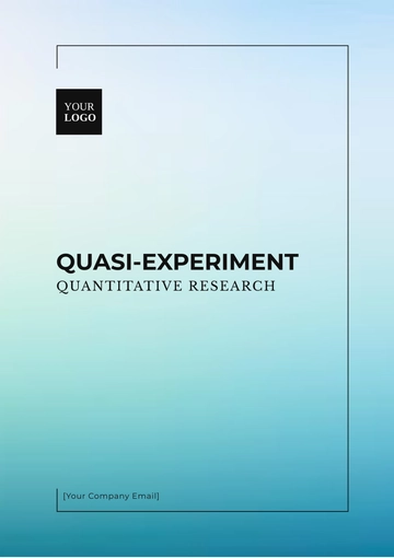 Free Quasi-Experiment Quantitative Research Template to Edit Online