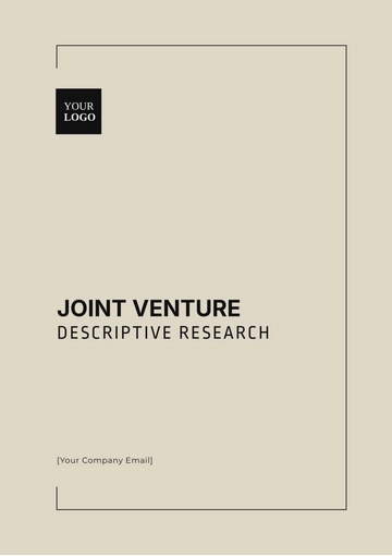 Free Joint Venture Descriptive Research Template to Edit Online