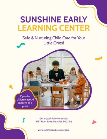 Free Child Care Flyer Template to Edit Online