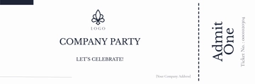 Free High End Tickets Template to Edit Online