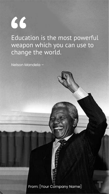 Free Teachers Day Education Quote Template to Edit Online