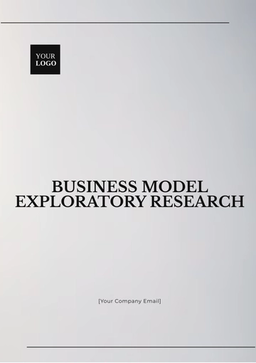 Free Business Model Exploratory Research Template to Edit Online