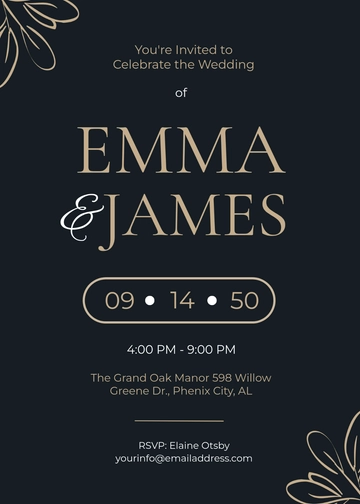 Free Invitation Template to Edit Online
