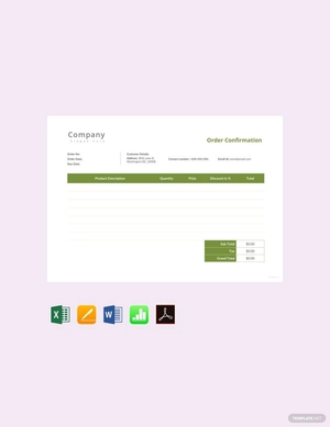 Order Confirmation Template
