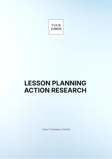 Free Lesson Planning Action Research Template to Edit Online