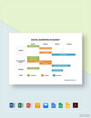 Digital Marketing Roadmap Template