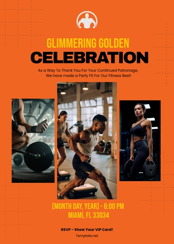 Free Gym VIP Event Invitation Template to Edit Online