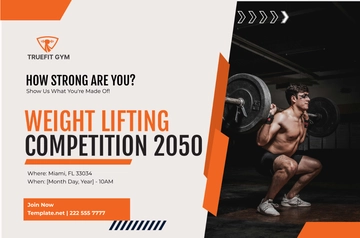 Free Gym Event Banner Template to Edit Online