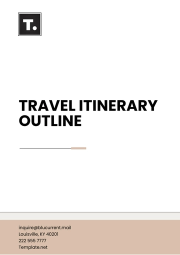 Free Travel Itinerary Outline Template to Edit Online