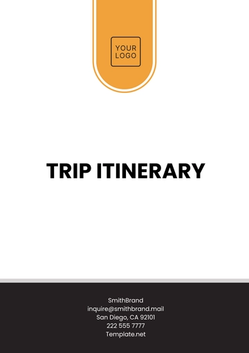 Free Trip Itinerary Template to Edit Online