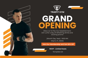 Free Gym Opening Banner Template to Edit Online