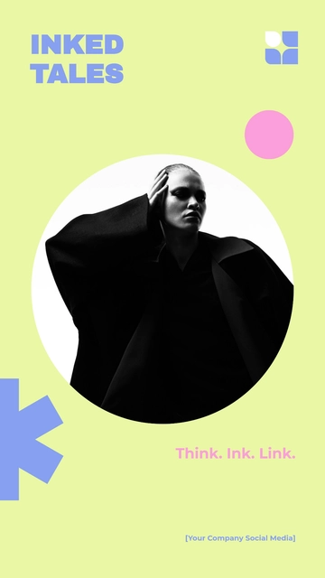 Free Bold Minimalist Facebook Story Template to Edit Online