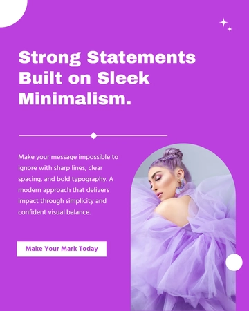 Free Bold Minimalist Instagram Post Template to Edit Online