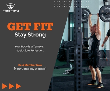 Free Gym Business Banner Template to Edit Online