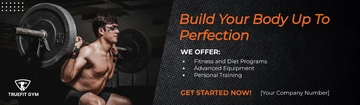 Free Gym Billboard Template to Edit Online