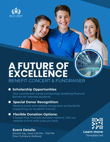 Free School Benefit Flyer Template to Edit Online